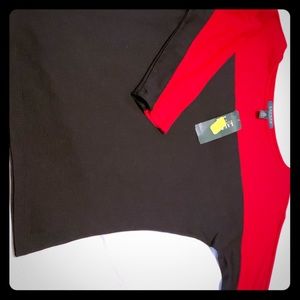 Lauren - Red and Black Top
